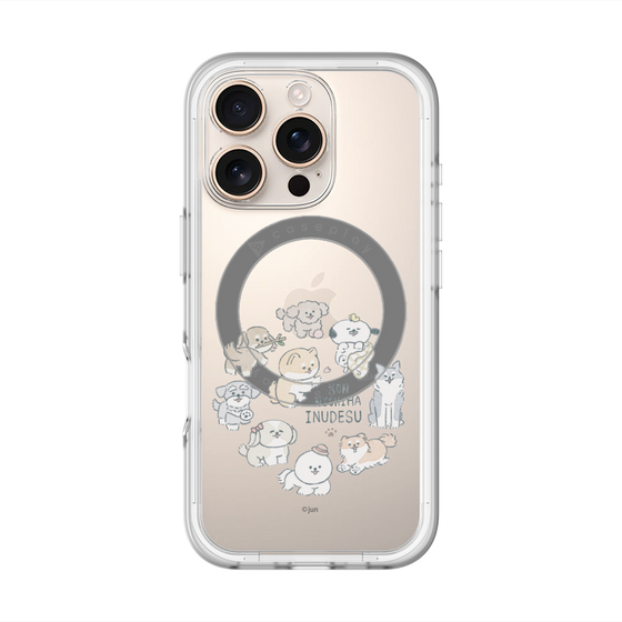 Slim Protection Premium Case with MagSafe［ Hello, It's Dog - All Together - Clear ］