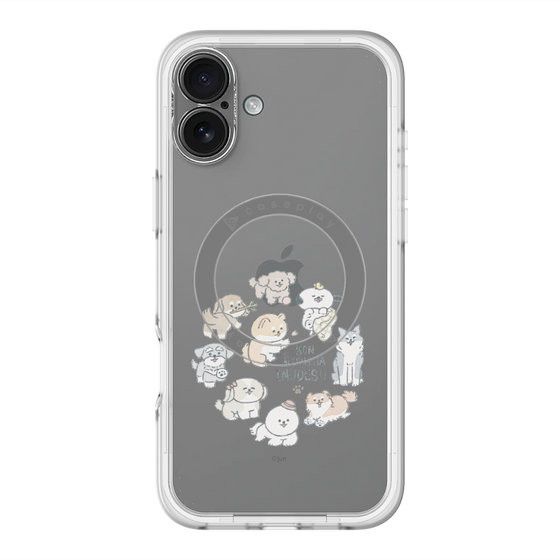 Slim Protection Premium Case with MagSafe［ Hello, It's Dog - All Together - Clear ］
