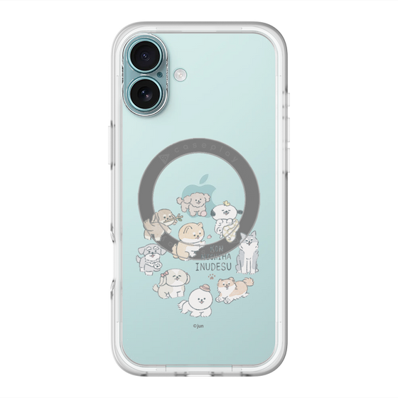Slim Protection Premium Case with MagSafe［ Hello, It's Dog - All Together - Clear ］