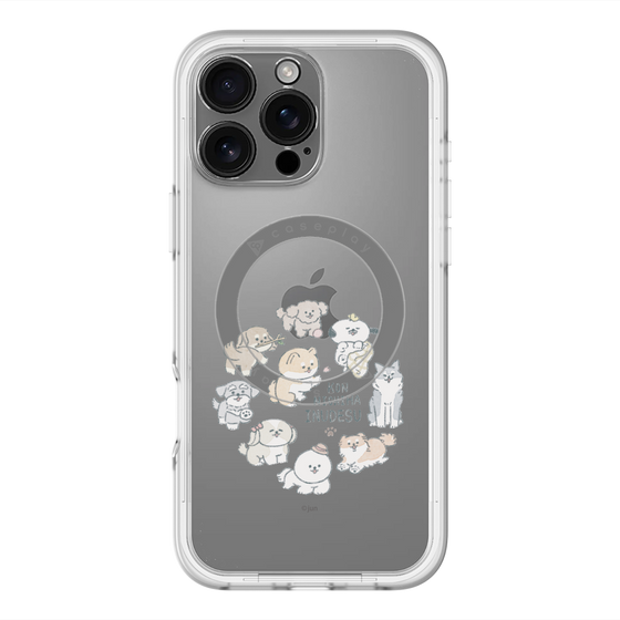 Slim Protection Premium Case with MagSafe［ Hello, It's Dog - All Together - Clear ］