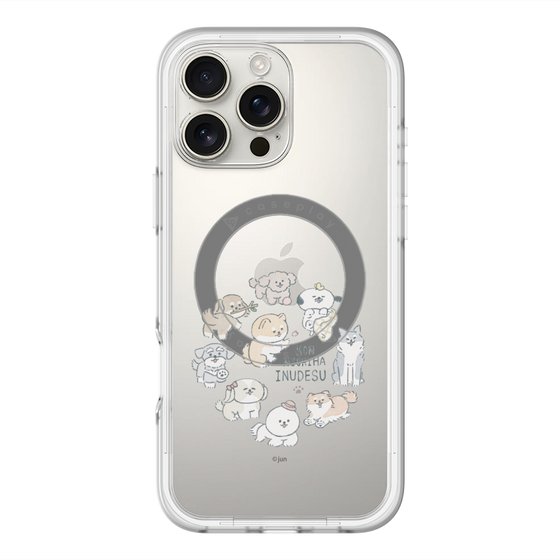 Slim Protection Premium Case with MagSafe［ Hello, It's Dog - All Together - Clear ］