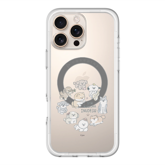 Slim Protection Premium Case with MagSafe［ Hello, It's Dog - All Together - Clear ］