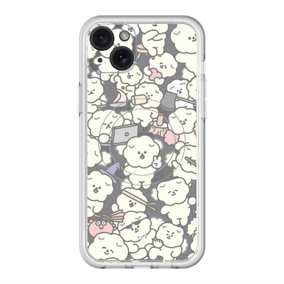 Slim Protection Premium Case with MagSafe［ Mossari Mosao - Fluffy - Clear ］