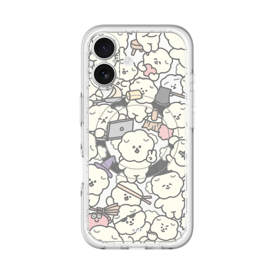Slim Protection Premium Case with MagSafe［ Mossari Mosao - Fluffy - Clear ］