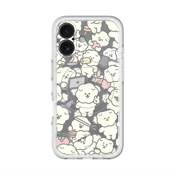 Slim Protection Premium Case with MagSafe［ Mossari Mosao - Fluffy - Clear ］