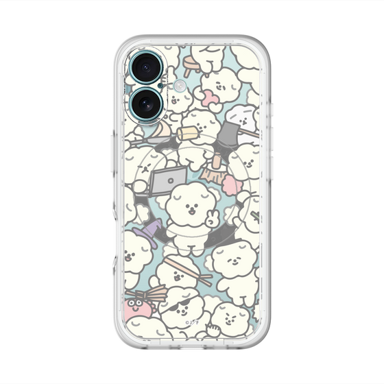 Slim Protection Premium Case with MagSafe［ Mossari Mosao - Fluffy - Clear ］