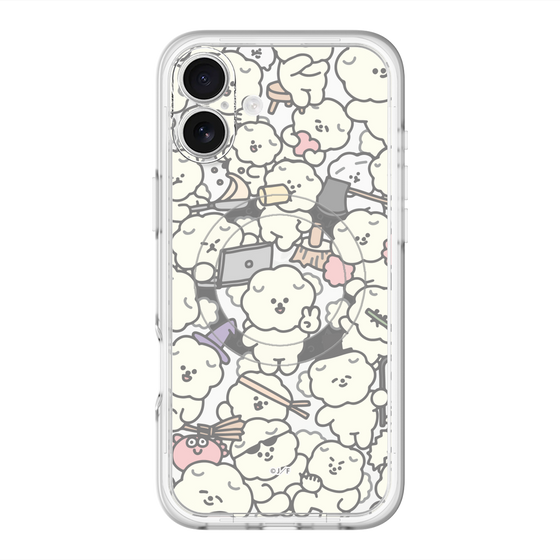 Slim Protection Premium Case with MagSafe［ Mossari Mosao - Fluffy - Clear ］