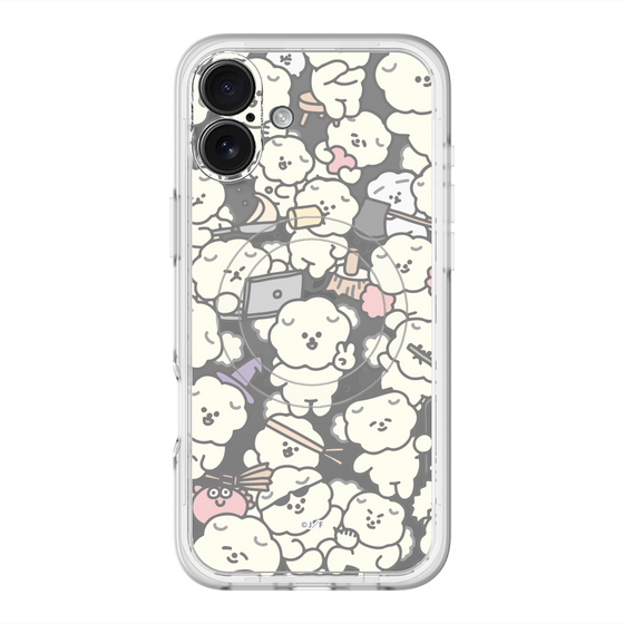 Slim Protection Premium Case with MagSafe［ Mossari Mosao - Fluffy - Clear ］