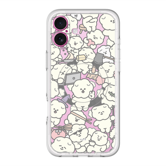 Slim Protection Premium Case with MagSafe［ Mossari Mosao - Fluffy - Clear ］