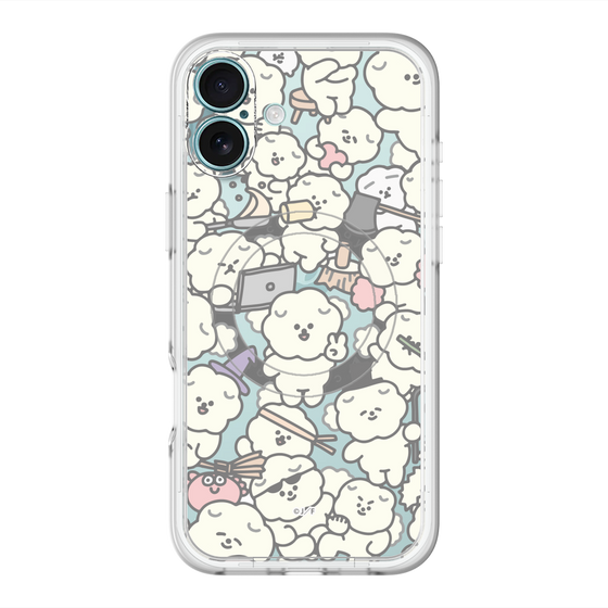 Slim Protection Premium Case with MagSafe［ Mossari Mosao - Fluffy - Clear ］