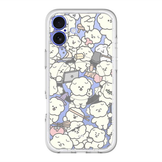 Slim Protection Premium Case with MagSafe［ Mossari Mosao - Fluffy - Clear ］