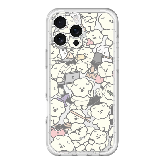 Slim Protection Premium Case with MagSafe［ Mossari Mosao - Fluffy - Clear ］