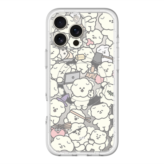 Slim Protection Premium Case with MagSafe［ Mossari Mosao - Fluffy - Clear ］