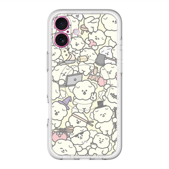 Slim Protection Premium Case with MagSafe［ Mossari Mosao - Fluffy - Beige ］