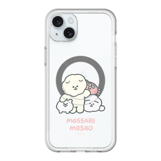 Slim Protection Premium Case with MagSafe［ Mossari Mosao - Everyone Together - Clear ］