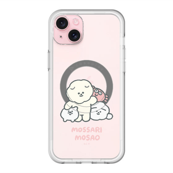 Slim Protection Premium Case with MagSafe［ Mossari Mosao - Everyone Together - Clear ］