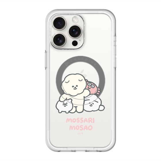 Slim Protection Premium Case with MagSafe［ Mossari Mosao - Everyone Together - Clear ］