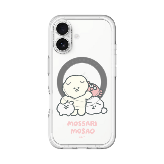 Slim Protection Premium Case with MagSafe［ Mossari Mosao - Everyone Together - Clear ］