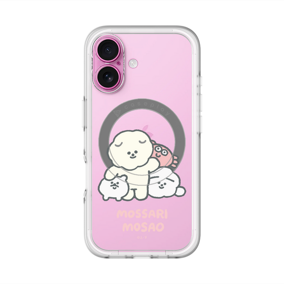 Slim Protection Premium Case with MagSafe［ Mossari Mosao - Everyone Together - Clear ］