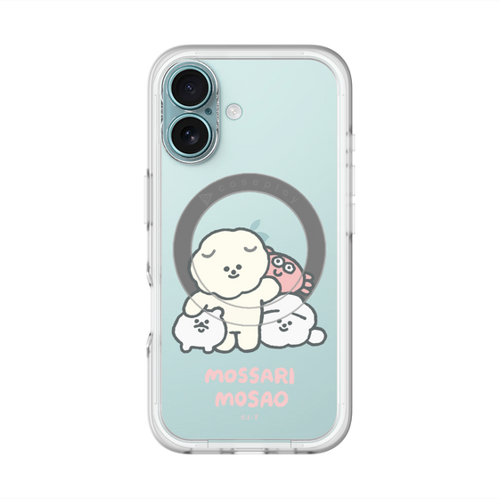 Slim Protection Premium Case with MagSafe［ Mossari Mosao - Everyone Together - Clear ］
