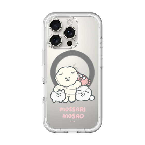 Slim Protection Premium Case with MagSafe［ Mossari Mosao - Everyone Together - Clear ］