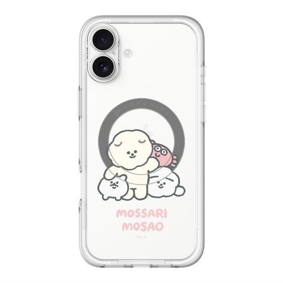 Slim Protection Premium Case with MagSafe［ Mossari Mosao - Everyone Together - Clear ］