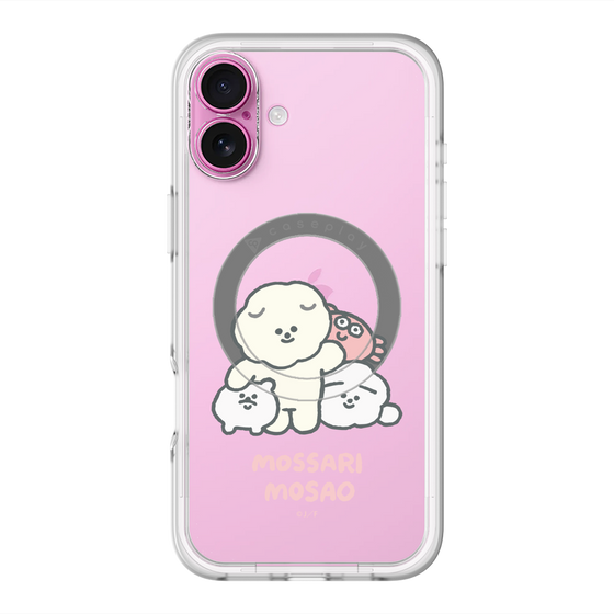 Slim Protection Premium Case with MagSafe［ Mossari Mosao - Everyone Together - Clear ］