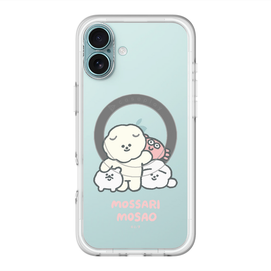 Slim Protection Premium Case with MagSafe［ Mossari Mosao - Everyone Together - Clear ］