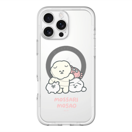 Slim Protection Premium Case with MagSafe［ Mossari Mosao - Everyone Together - Clear ］