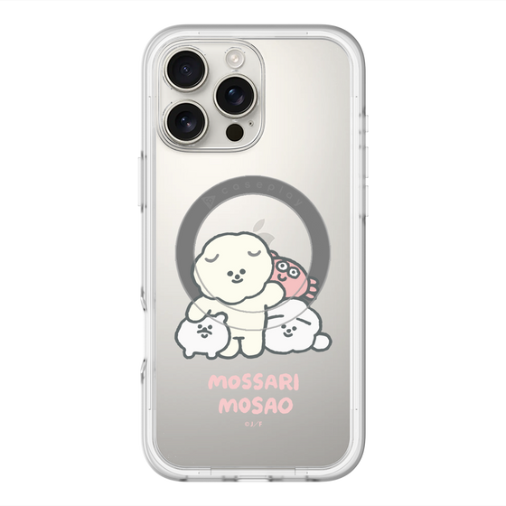 Slim Protection Premium Case with MagSafe［ Mossari Mosao - Everyone Together - Clear ］