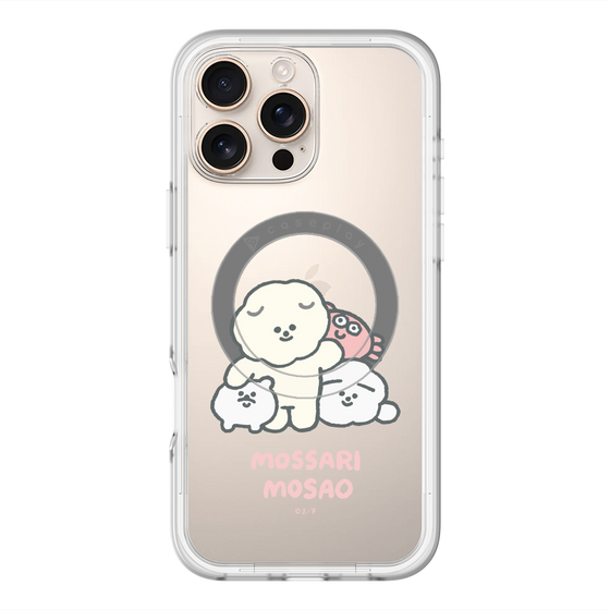 Slim Protection Premium Case with MagSafe［ Mossari Mosao - Everyone Together - Clear ］