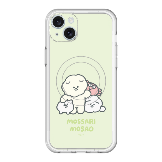 Slim Protection Premium Case with MagSafe［ Mossari Mosao - Everyone Together - Green ］