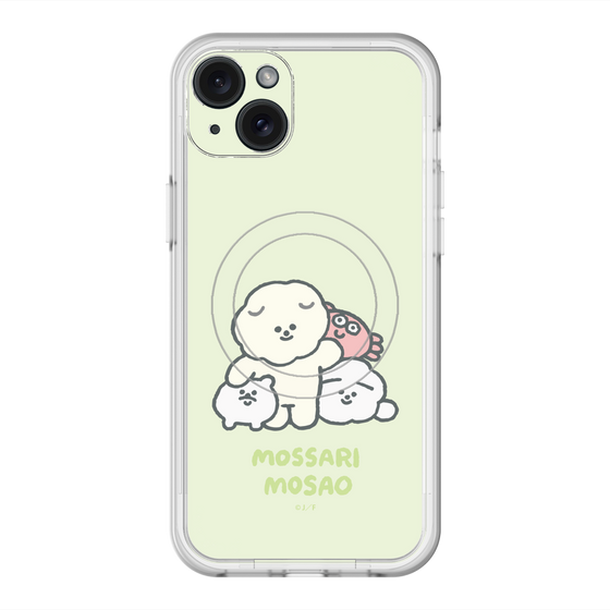 Slim Protection Premium Case with MagSafe［ Mossari Mosao - Everyone Together - Green ］