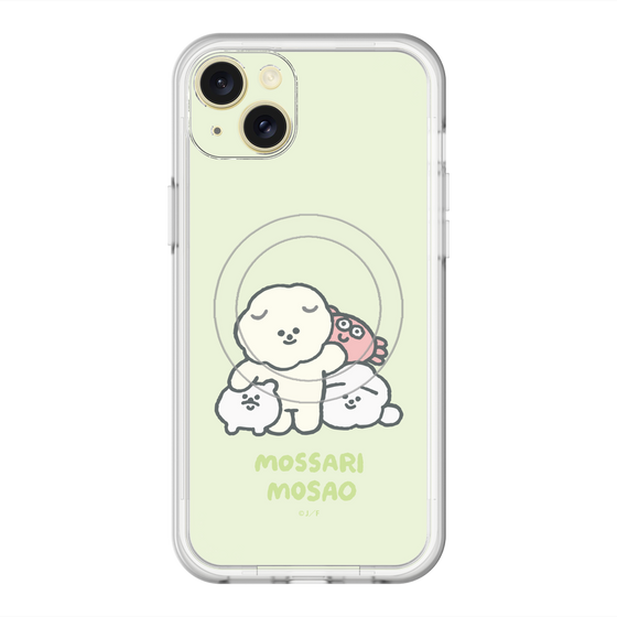 Slim Protection Premium Case with MagSafe［ Mossari Mosao - Everyone Together - Green ］