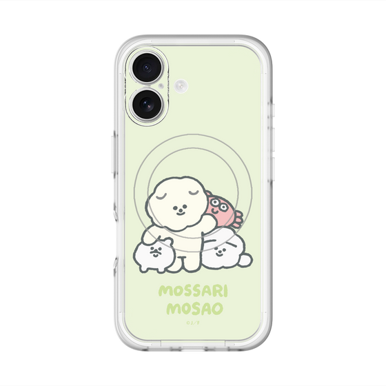 Slim Protection Premium Case with MagSafe［ Mossari Mosao - Everyone Together - Green ］