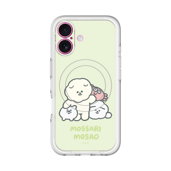 Slim Protection Premium Case with MagSafe［ Mossari Mosao - Everyone Together - Green ］