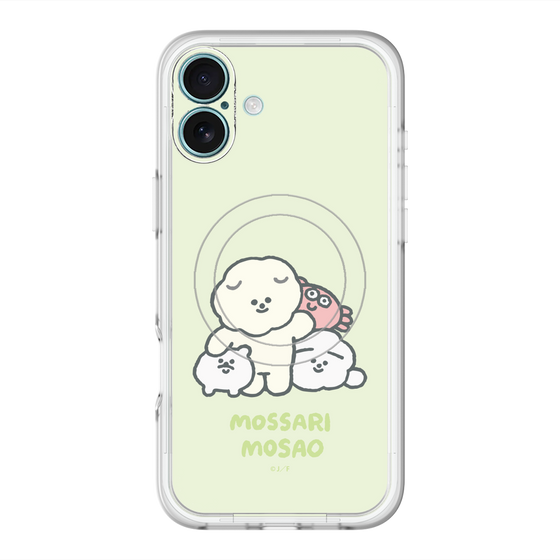 Slim Protection Premium Case with MagSafe［ Mossari Mosao - Everyone Together - Green ］