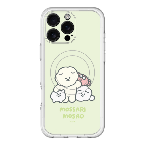 Slim Protection Premium Case with MagSafe［ Mossari Mosao - Everyone Together - Green ］