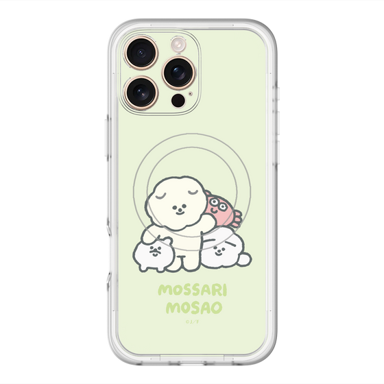Slim Protection Premium Case with MagSafe［ Mossari Mosao - Everyone Together - Green ］