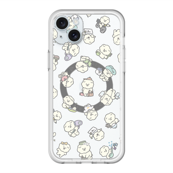 Slim Protection Premium Case with MagSafe［ Mossari Mosao - Lots of Mosao - Clear ］