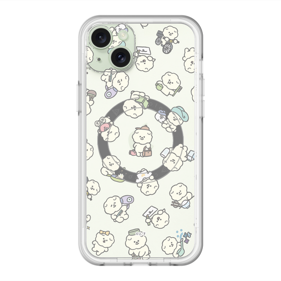 Slim Protection Premium Case with MagSafe［ Mossari Mosao - Lots of Mosao - Clear ］