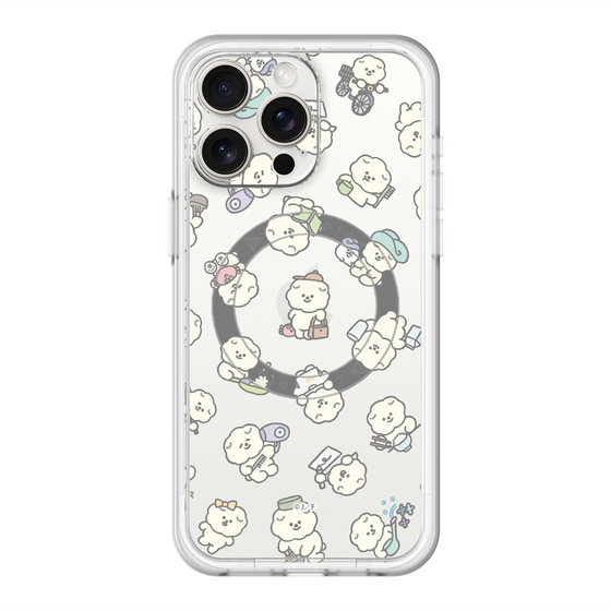 Slim Protection Premium Case with MagSafe［ Mossari Mosao - Lots of Mosao - Clear ］
