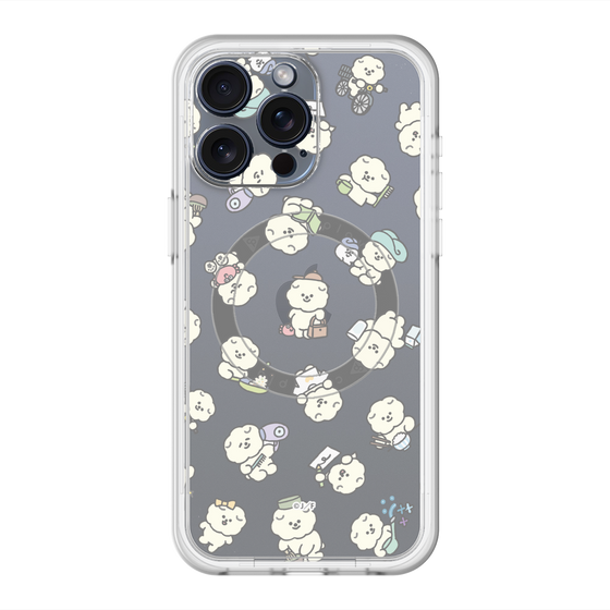 Slim Protection Premium Case with MagSafe［ Mossari Mosao - Lots of Mosao - Clear ］