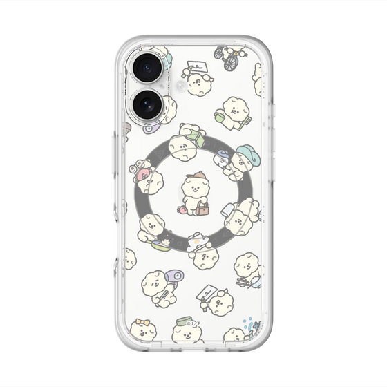 Slim Protection Premium Case with MagSafe［ Mossari Mosao - Lots of Mosao - Clear ］
