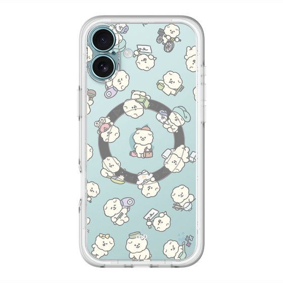 Slim Protection Premium Case with MagSafe［ Mossari Mosao - Lots of Mosao - Clear ］