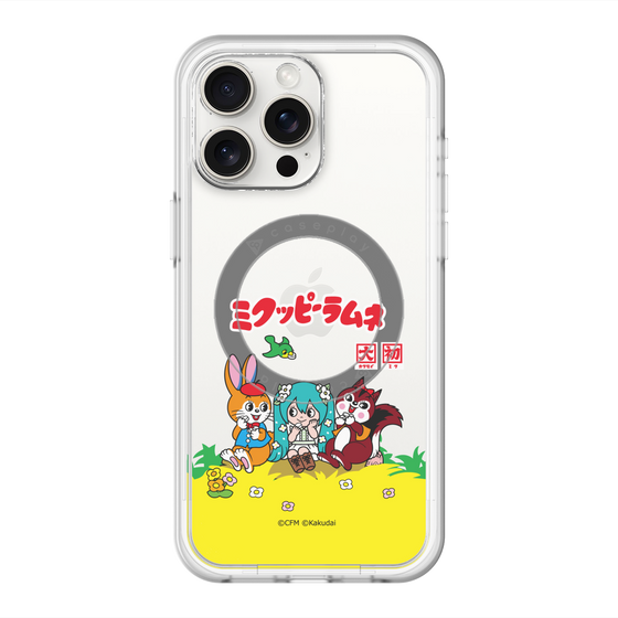 Slim Protection Premium Case with MagSafe［ Hatsune Miku × Kuppy Ramune – Package – Clear ］