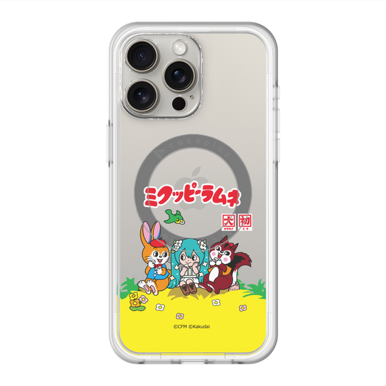 Slim Protection Premium Case with MagSafe［ Hatsune Miku × Kuppy Ramune – Package – Clear ］