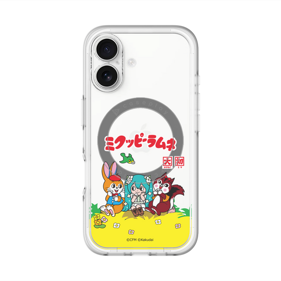 Slim Protection Premium Case with MagSafe［ Hatsune Miku × Kuppy Ramune – Package – Clear ］