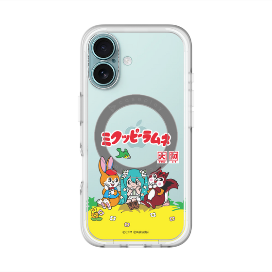 Slim Protection Premium Case with MagSafe［ Hatsune Miku × Kuppy Ramune – Package – Clear ］