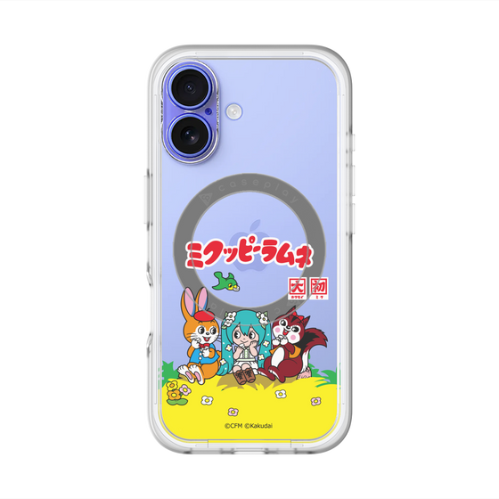 Slim Protection Premium Case with MagSafe［ Hatsune Miku × Kuppy Ramune – Package – Clear ］